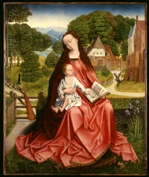 Jungfru och barn i ett landskap, c.1492-98